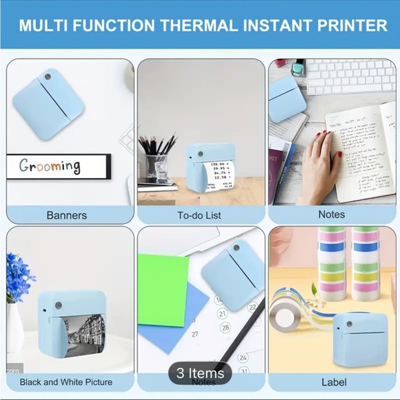 Two Portable Mini Printers - Picture 3 of 6